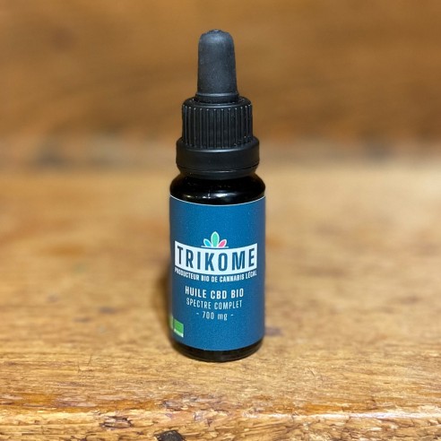 Huile CBD Bio 700 mg - 10 ml - Direct Producteur - Fabrication française