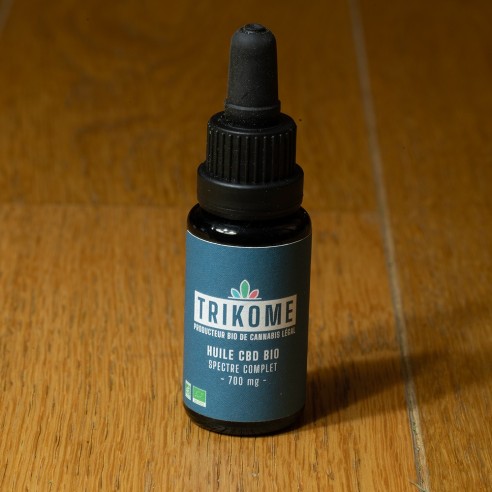 Huile CBD Bio 700 mg - 10 ml - Direct Producteur - Fabrication française