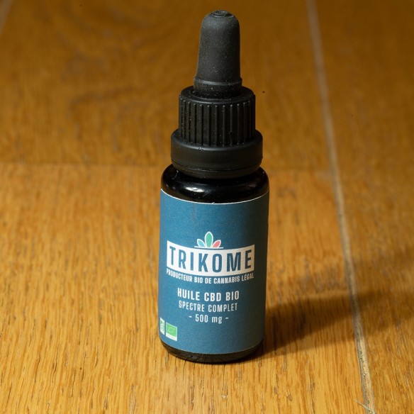 Huile CBD bio 500 mg - Direct Producteur - Fabrication française