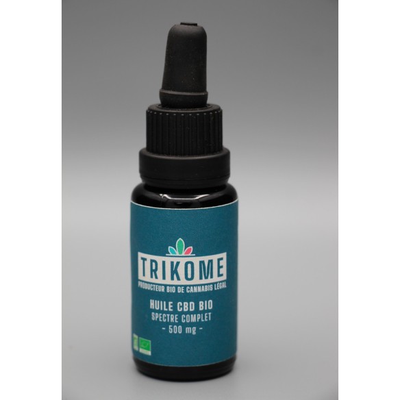 Huile CBD bio 500 mg - Direct Producteur - Fabrication française